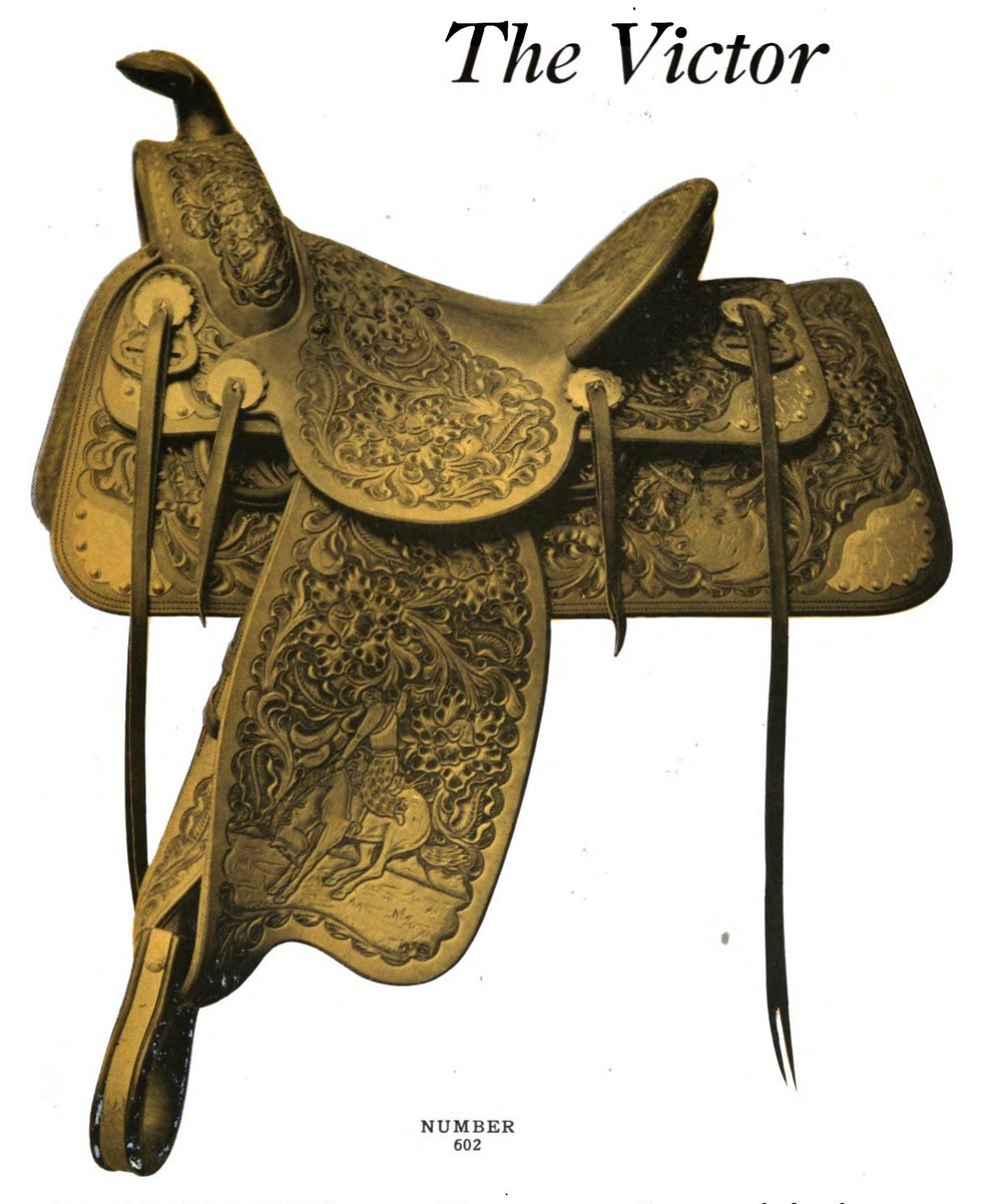 The Victor, a Hamley Roper saddle (No. 602), from the 1922 Hamley & Co. catalog
